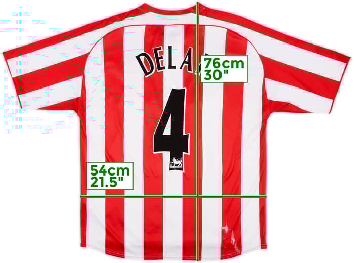 2005-07 Sunderland Home Shirt Delap #4 - 4/10 - (L)