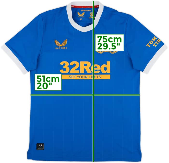 2021-22 Rangers Home Shirt - 7/10 - (M)