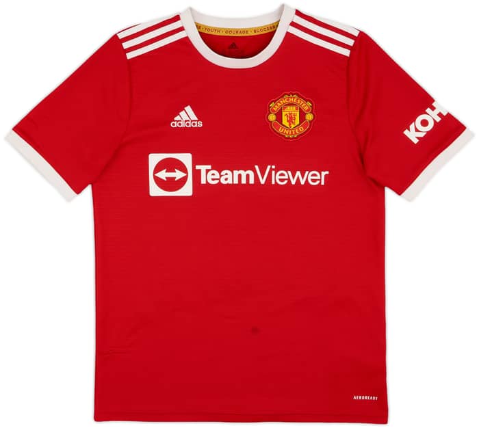 2021-22 Manchester United Home Shirt Sancho #25 - 7/10 - (XL.Boys)