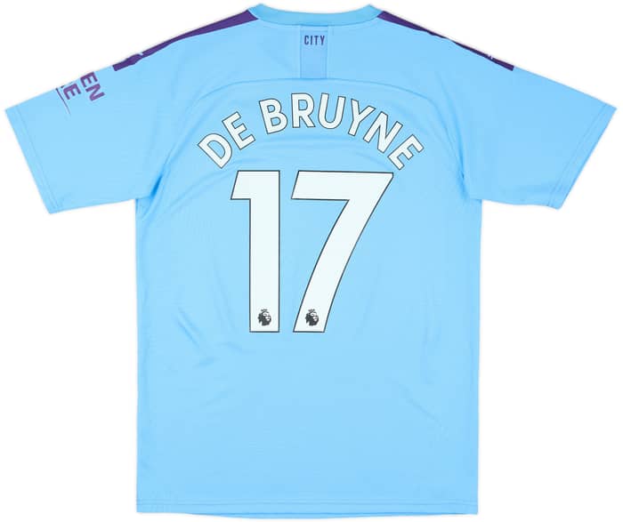 2019-20 Manchester City Home Shirt De Bruyne #17 - 9/10 - (M)