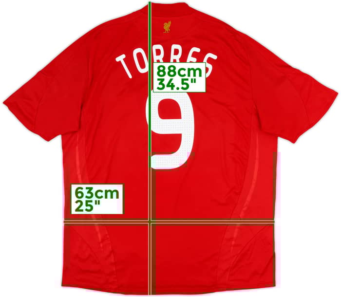 2008-10 Liverpool Home Shirt Torres #9 - 6/10 - (XXL)