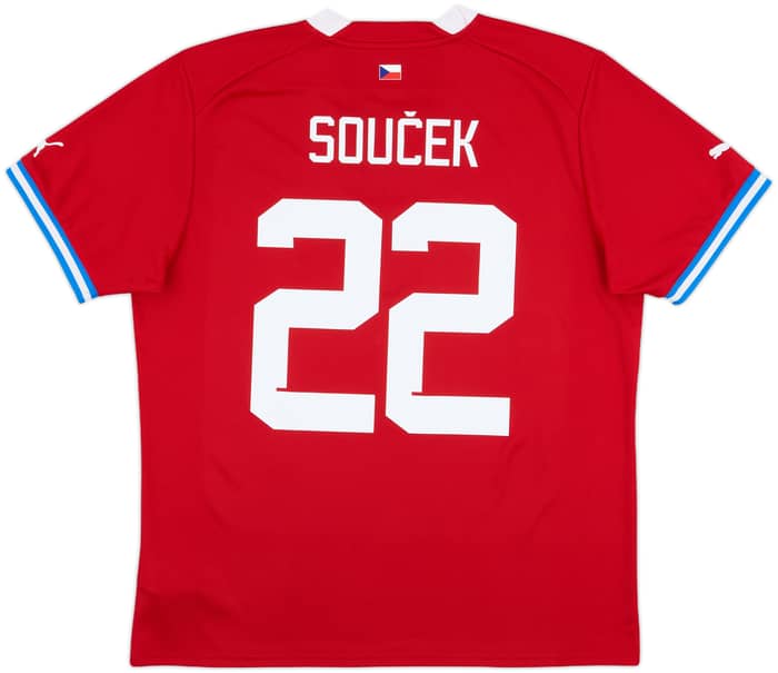 2022-24 Czech Republic Home Shirt Soucek #22 - 9/10 - (L)