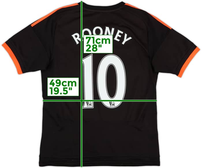 2015-16 Manchester United Third Shirt Rooney #10 - 7/10 - (M)