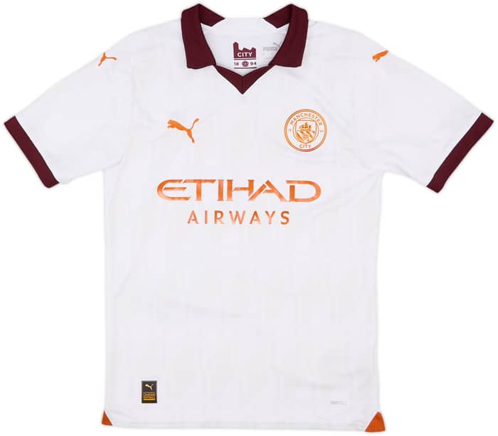 2023-24 Manchester City Away Shirt De Bruyne #17 - 8/10 - (S)