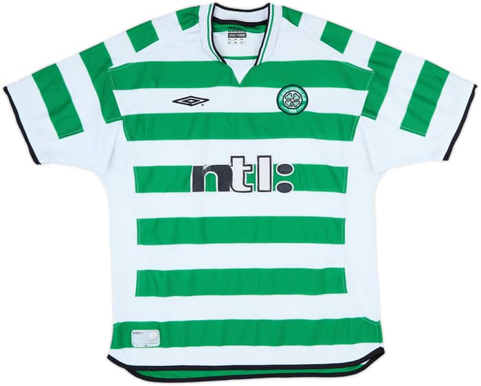 2001-03 Celtic Home Shirt Larsson #7 - 6/10 - (XL)