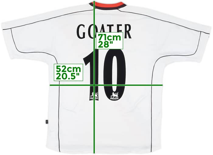 2002-03 Manchester City Away Shirt Goater #10 - 8/10 - (M)