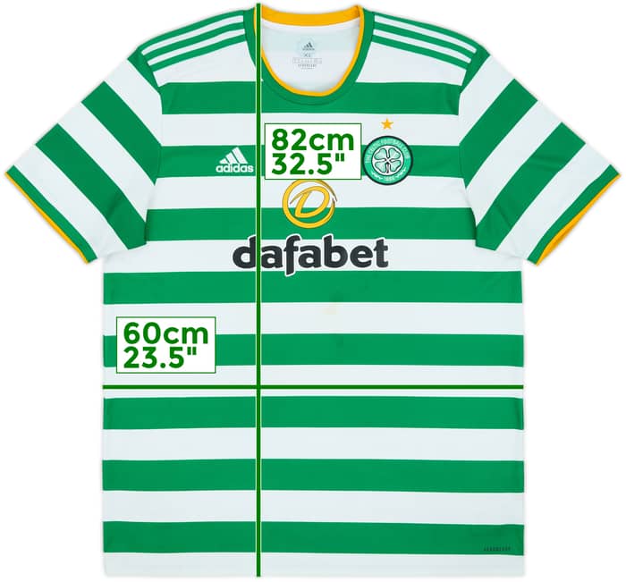2020-21 Celtic Home Shirt - 7/10 - (XL)