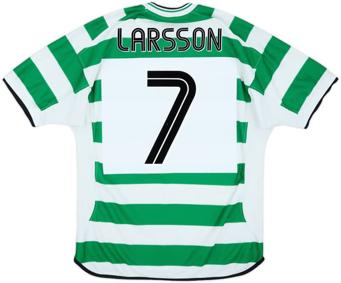 2001-03 Celtic Home Shirt Larsson #7 - 5/10 - (L)
