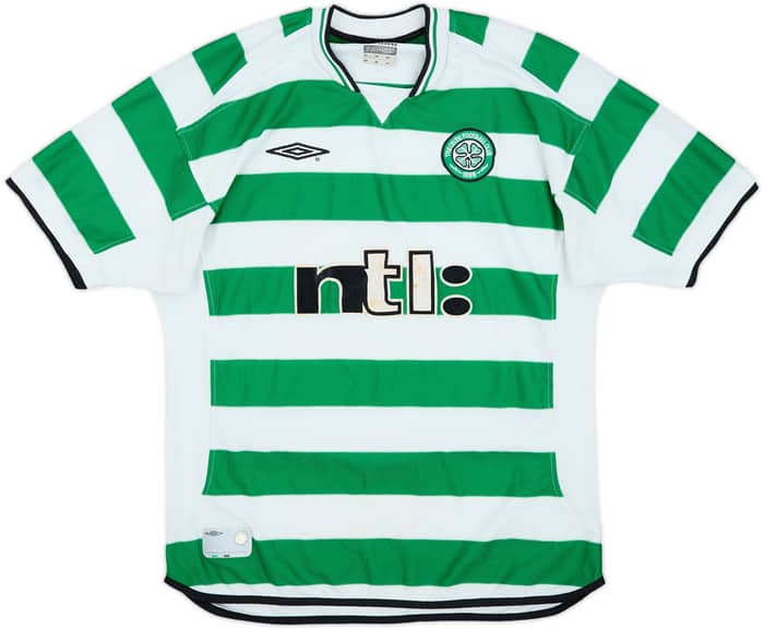 2001-03 Celtic Home Shirt Larsson #7 - 5/10 - (L)
