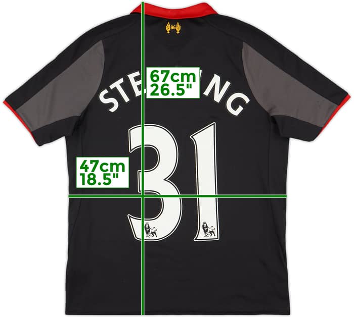 2014-15 Liverpool Third Shirt Sterling #31 - 6/10 - (XL.Boys)