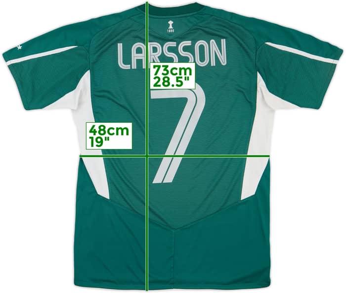 2004-05 Celtic Away Shirt Larsson #7 - 6/10 - (S)