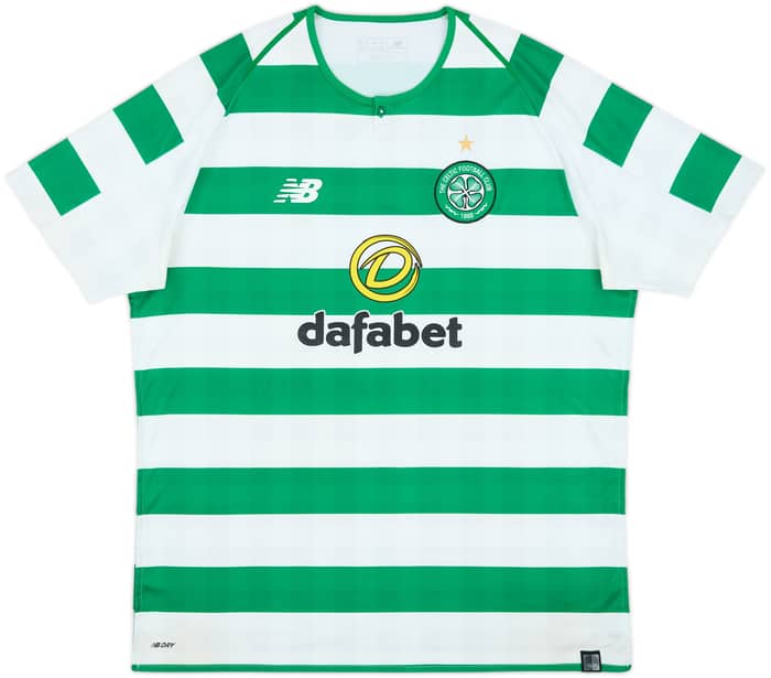 2018-19 Celtic Home Shirt - 8/10 - (XL)