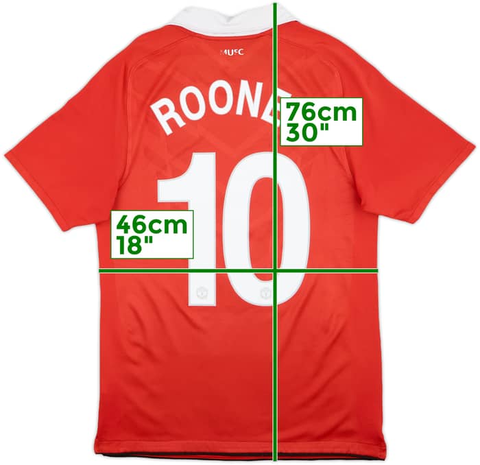 2010-11 Manchester United Home Shirt Rooney #10 - 6/10 - (S)