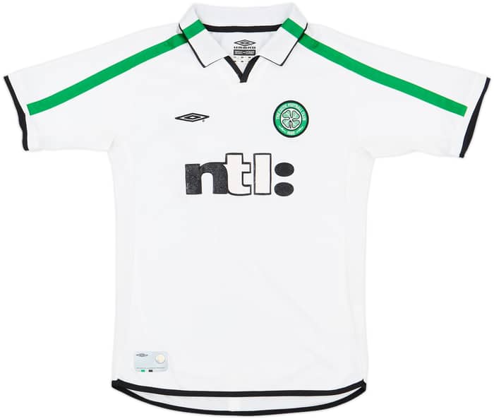 2001-02 Celtic Away Shirt - 7/10 - (L.Boys)