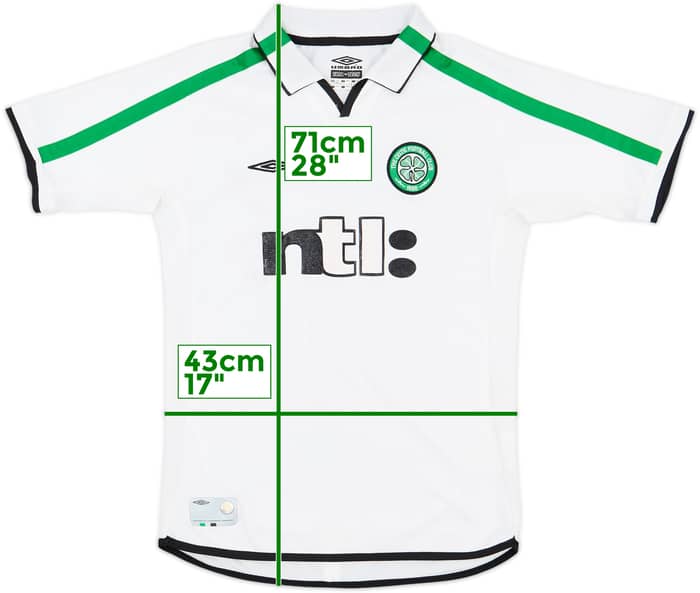 2001-02 Celtic Away Shirt - 7/10 - (L.Boys)