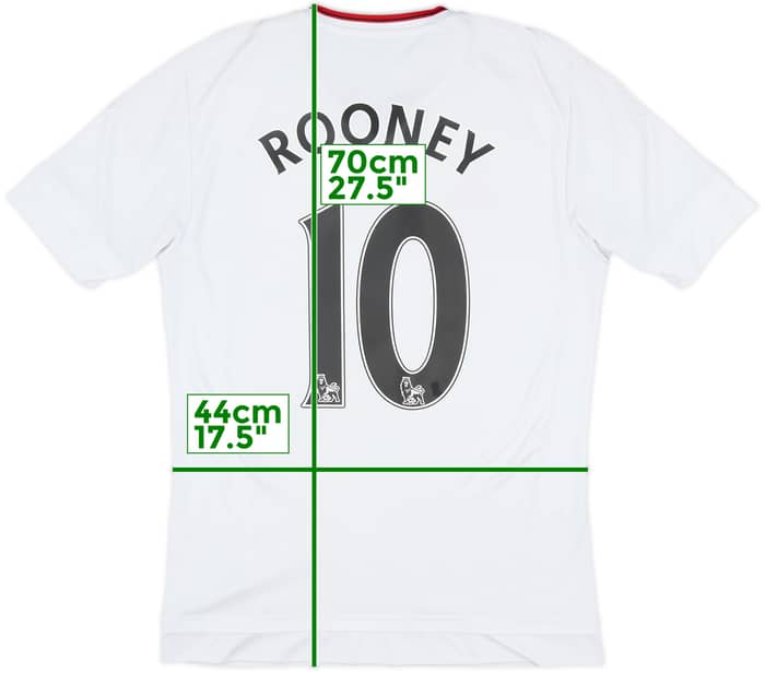 2015-16 Manchester United Away Shirt Rooney #10 - 6/10 - (S)