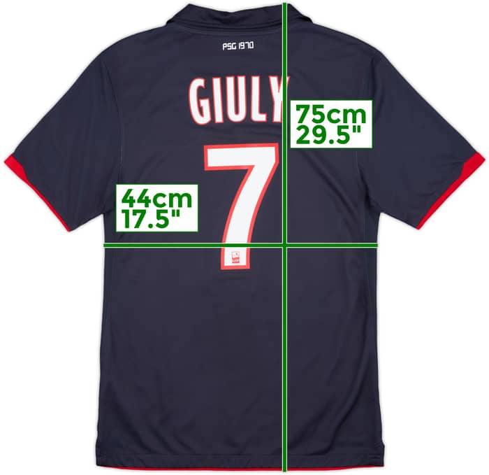 2010-11 Paris Saint-Germain Away Shirt Giuly #7 - 10/10 - (S)