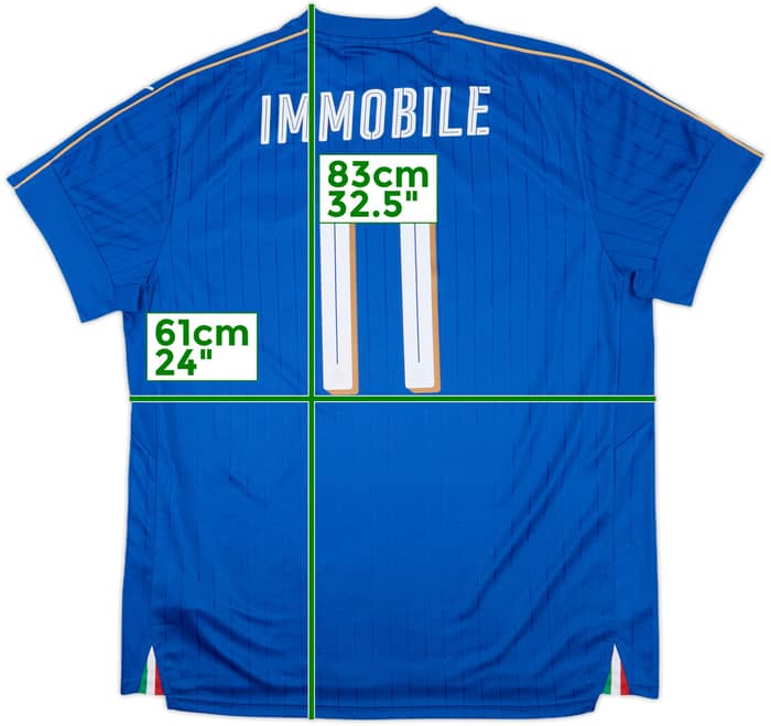 2016-17 Italy Home Shirt Immobilie #11 - 10/10 - (XXL)