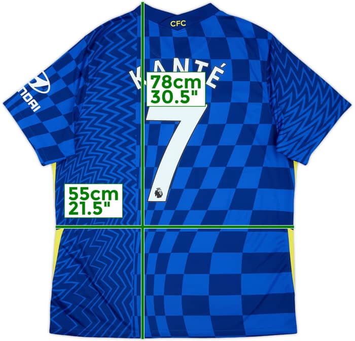 2021-22 Chelsea Home Shirt Kante #7 - 9/10 - (XL)
