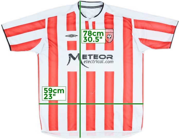 2006 Derry City Match Issue Home Shirt #15
