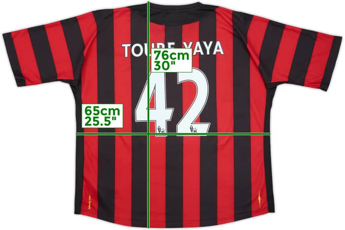 2011-12 Manchester City Away Shirt Toure Yaya #42 - 8/10 - (3XL)