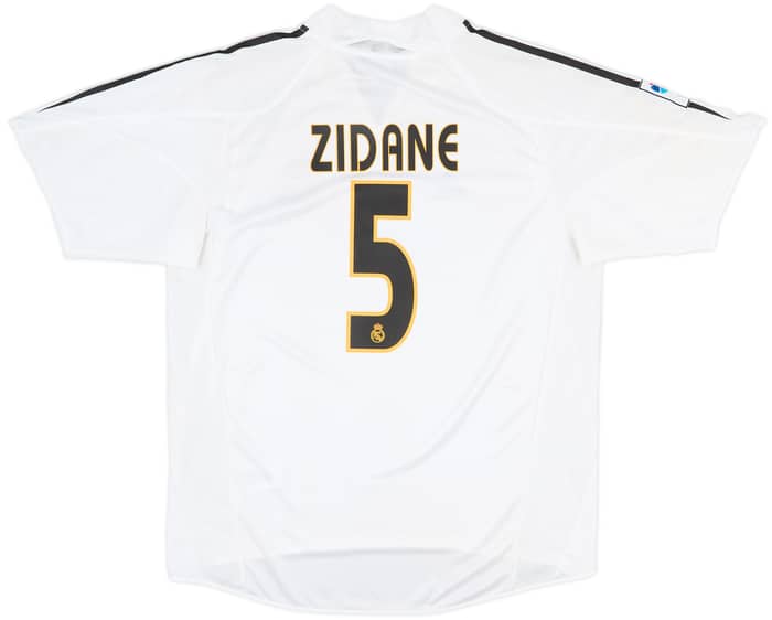 2004-05 Real Madrid Home Shirt Zidane #5 - 10/10 - (L)