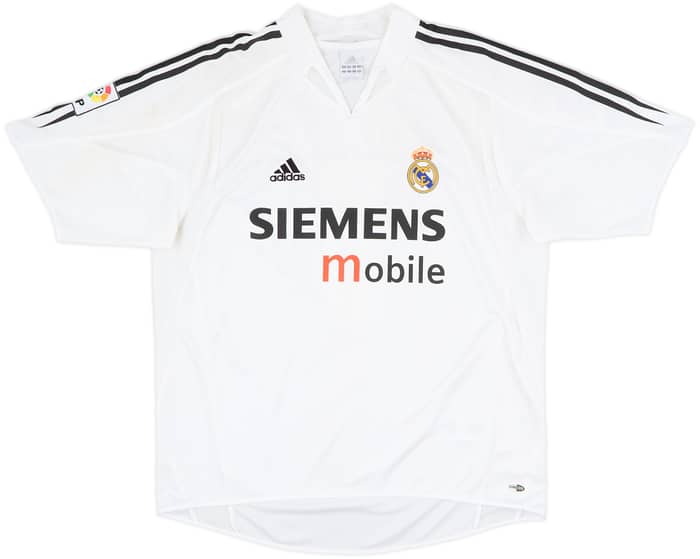 2004-05 Real Madrid Home Shirt Zidane #5 - 10/10 - (L)