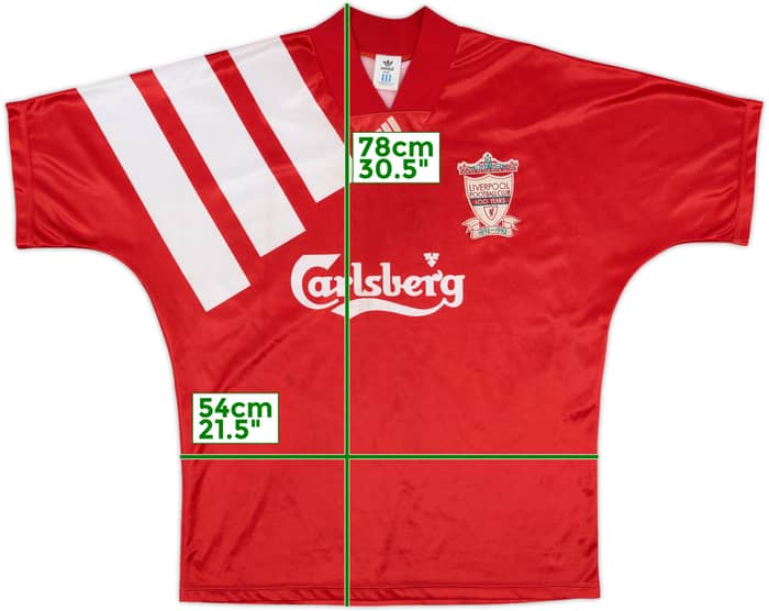 1992-93 Liverpool Centenary Home Shirt - 6/10 - (M/L)