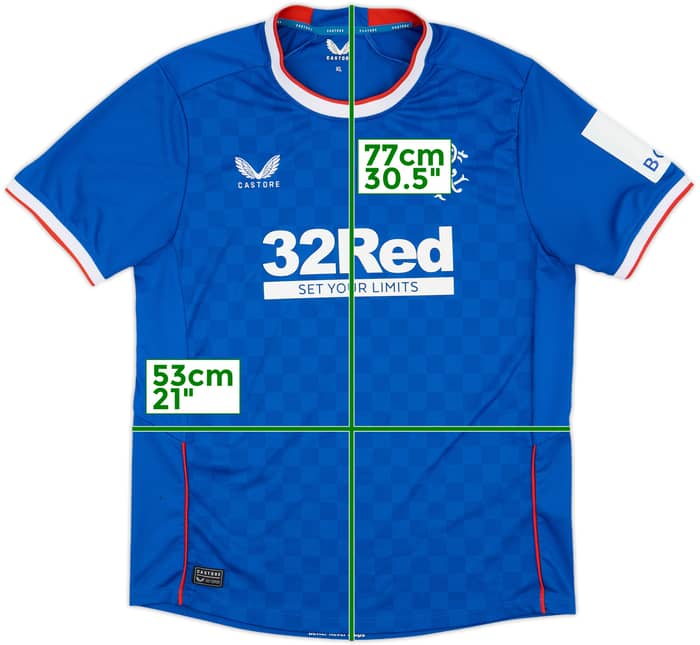 2022-23 Rangers Home Shirt - 8/10 - (XL)