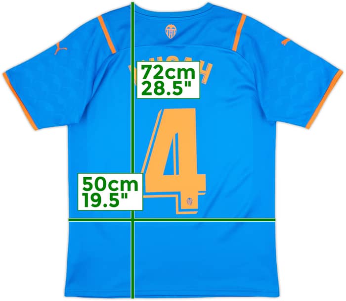 2021-22 Valencia Third Shirt Musah #4 - 9/10 - (M)