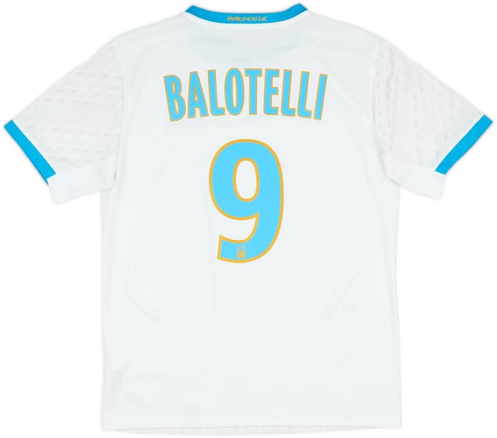 2020-21 Olympique Marseille Home Shirt Balotelli #9 - 10/10 - (M)