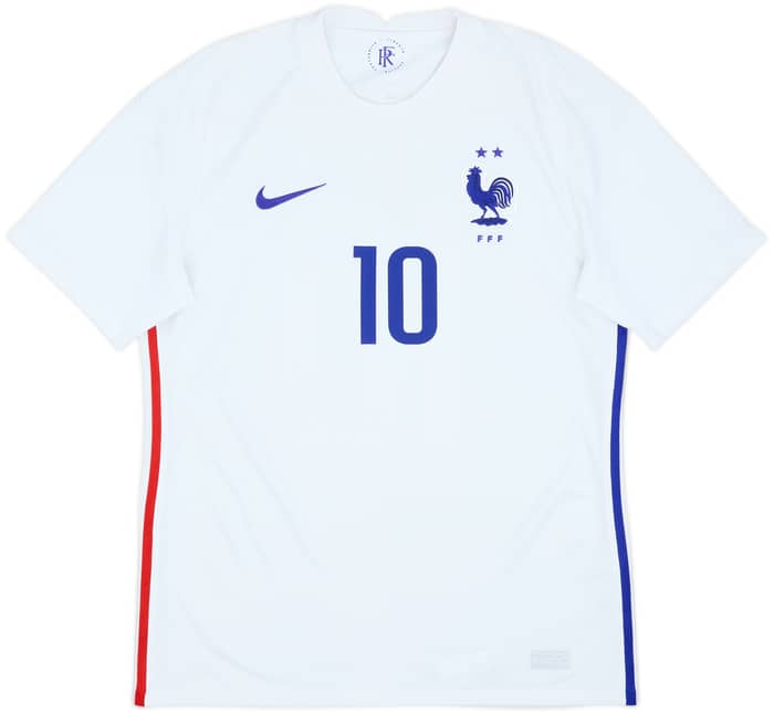 2020-21 France Away Shirt Mbappe #10 - 8/10 - (M)