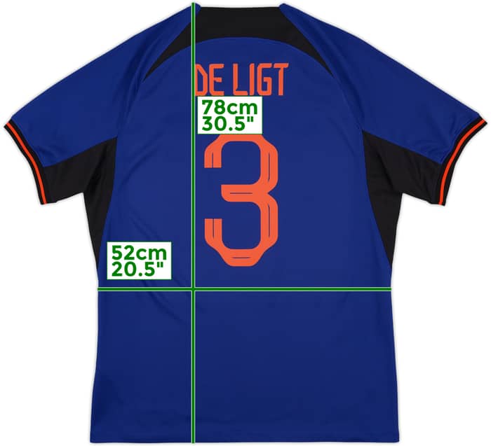 2022-23 Holland Away Shirt D Ligt #3 - 9/10 - (L)