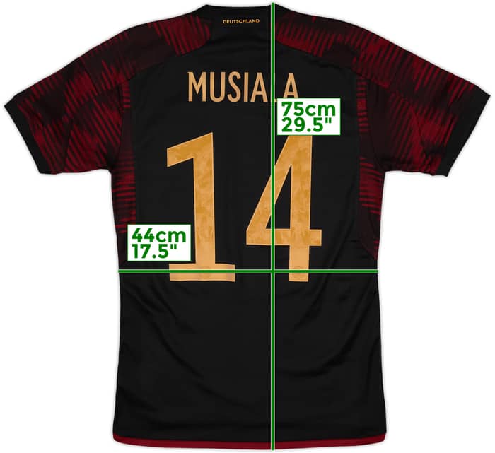 2022-23 Germany Away Shirt Musiala #14 - 10/10 - (S)
