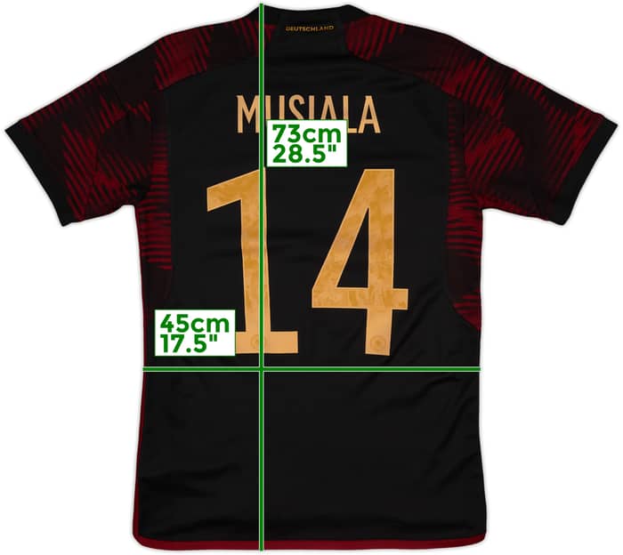2022-23 Germany Away Shirt Musiala #14 - 10/10 - (S)