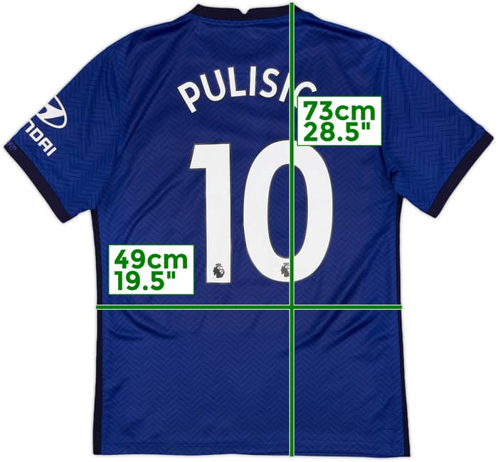 2020-21 Chelsea Home Shirt Pulisic #10 - 8/10 - (M)