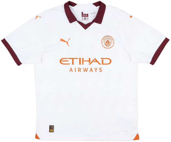 2023-24 Manchester City Away Shirt De Bruyne #17 - 10/10 - (L)