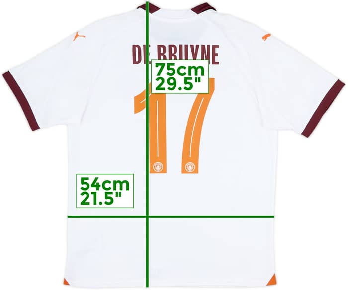 2023-24 Manchester City Away Shirt De Bruyne #17 - 10/10 - (L)