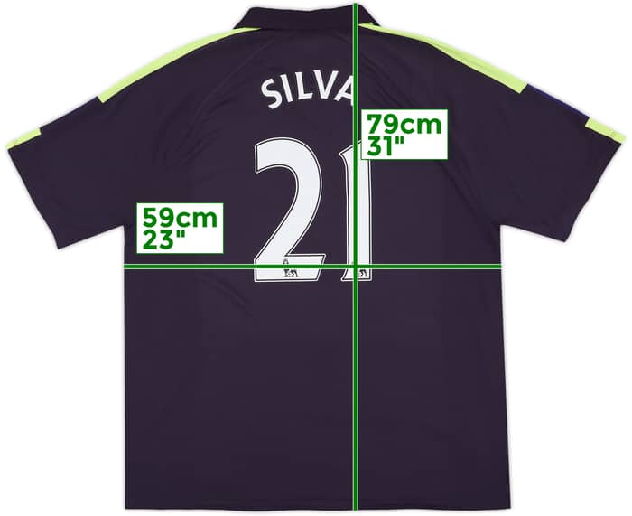 2014-15 Manchester City Third Shirt Silva #21 - 10/10 - (XXL)