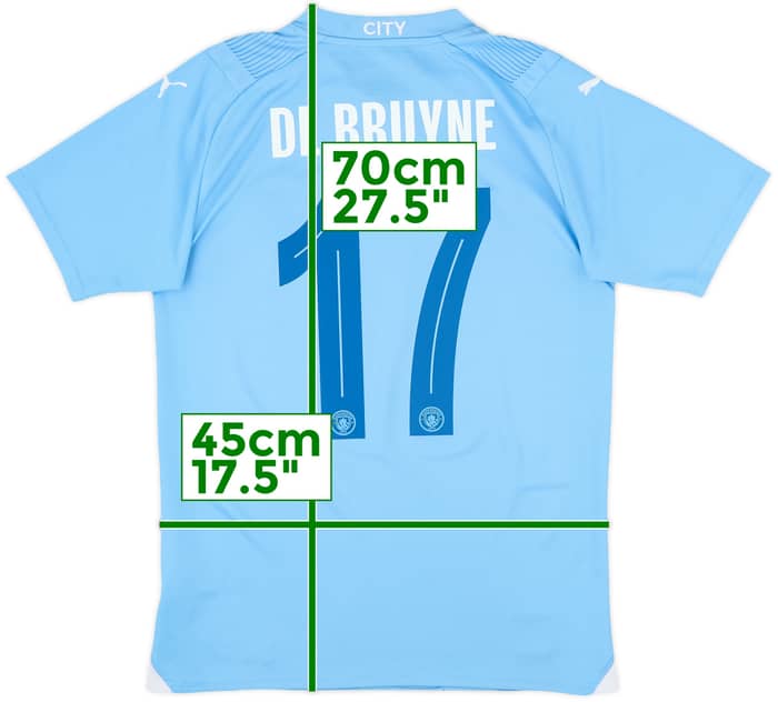 2023-24 Manchester City Home Shirt De Bruyne #17 - 10/10 - (S)
