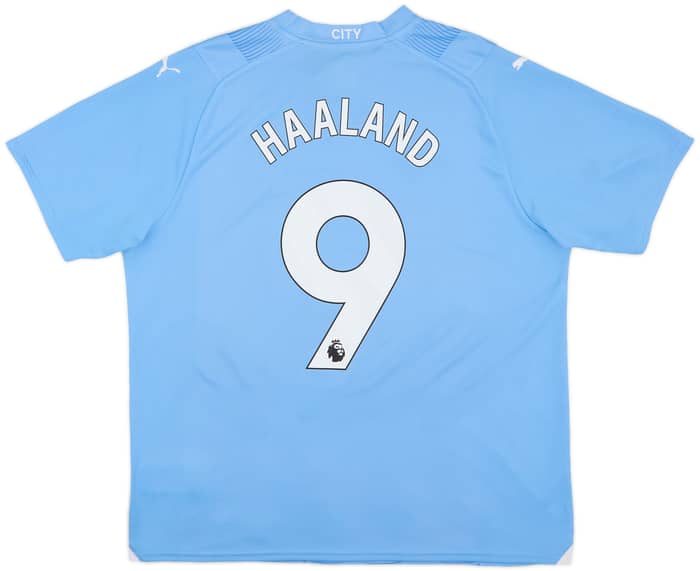 2023-24 Manchester City Home Shirt Haaland #9 - 10/10 - (XL)