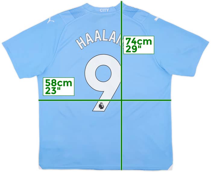 2023-24 Manchester City Home Shirt Haaland #9 - 10/10 - (XL)