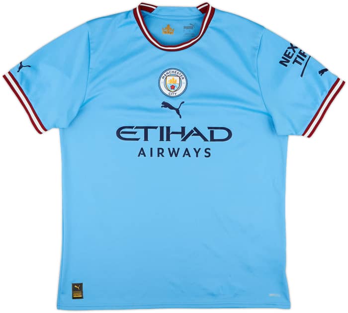 2022-23 Manchester City Home Shirt De Bruyne #17 - 8/10 - (L)