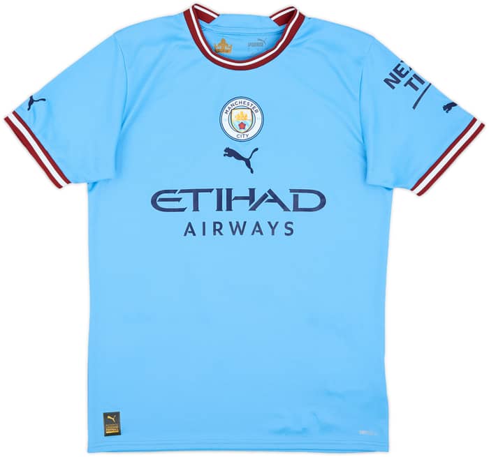 2022-23 Manchester City Home Shirt Haaland #9 - 8/10 - (S)