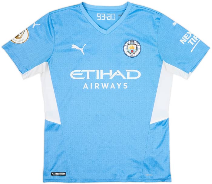2021-22 Manchester City Home Shirt Grealish #10 - 8/10 - (M)
