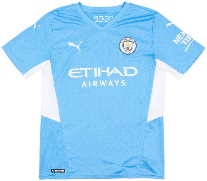 2021-22 Manchester City Home Shirt De Bruyne #17 - 9/10 - (M)