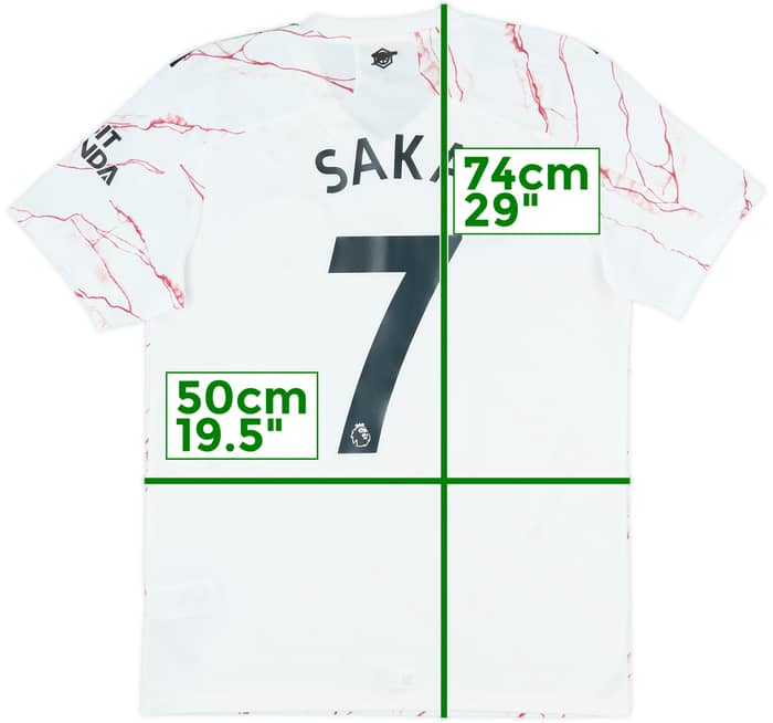 2020-21 Arsenal Away Shirt Saka #7 - 10/10 - (M)