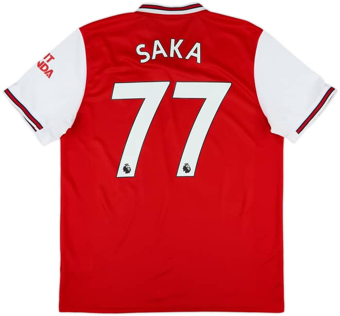 2019-20 Arsenal Home Shirt Saka #77 - 8/10 - (L)