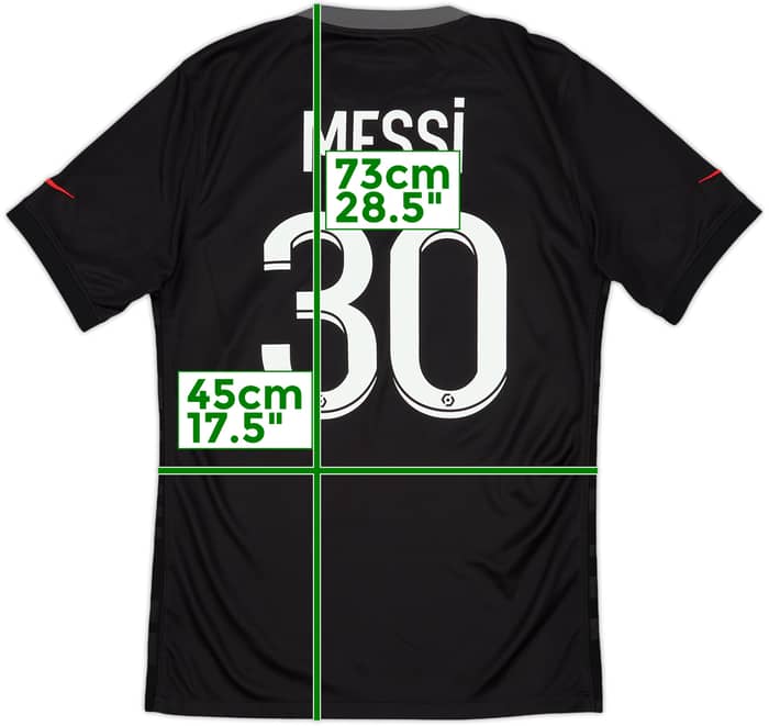 2021-22 Paris Saint-Germain Third Shirt Messi #30 - 10/10 - (S)