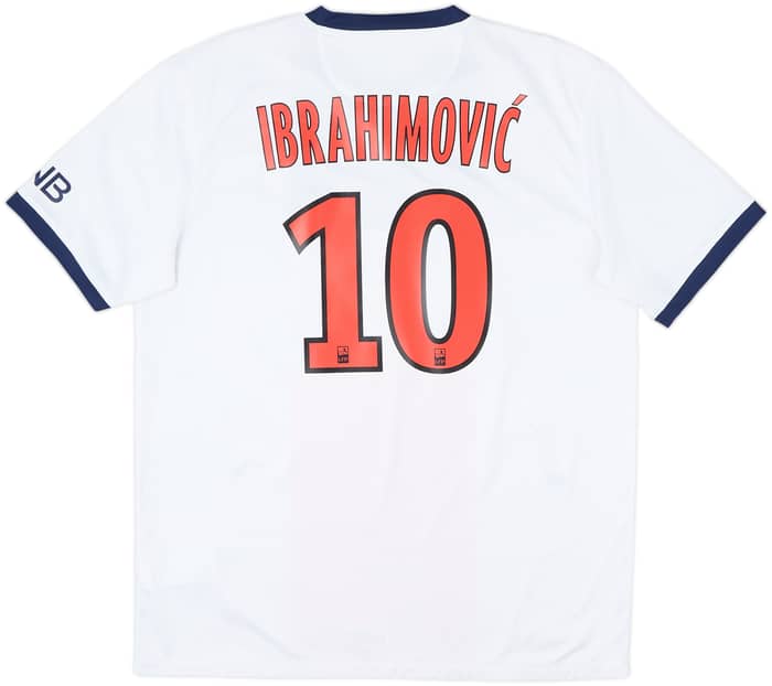 2013-14 Paris Saint-Germain Away Shirt Ibrahimovic #10 - 9/10 - (L)